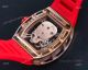 Rose Gold Richard Mille RM 052 Skull Replica Watch With Red Rubber Strap (7)_th.jpg